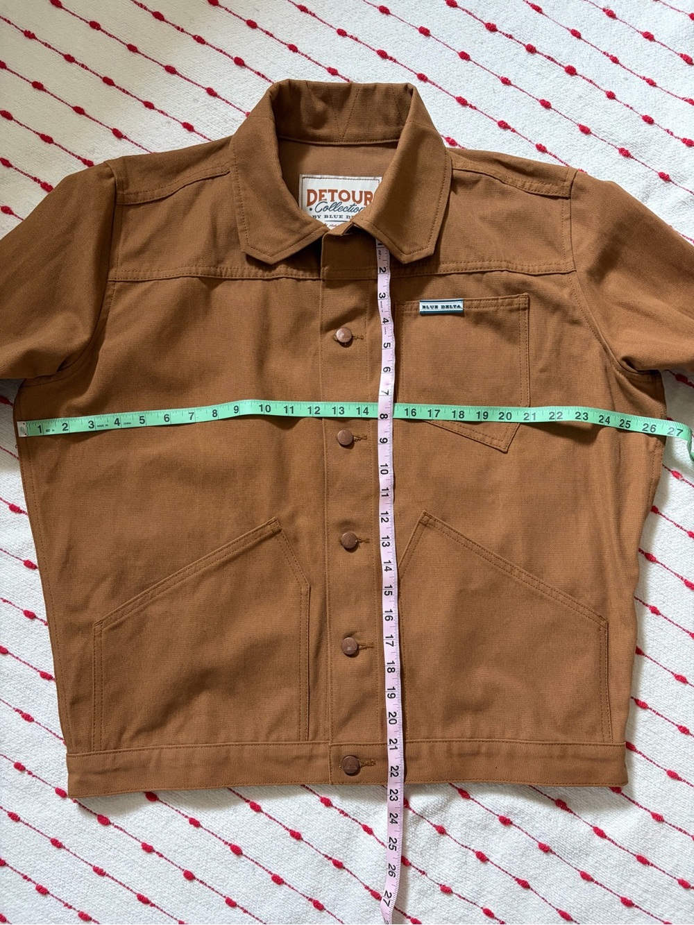 Blue Delta Detour Collection Canvas Jacket Size Large - Picture 4 of 7